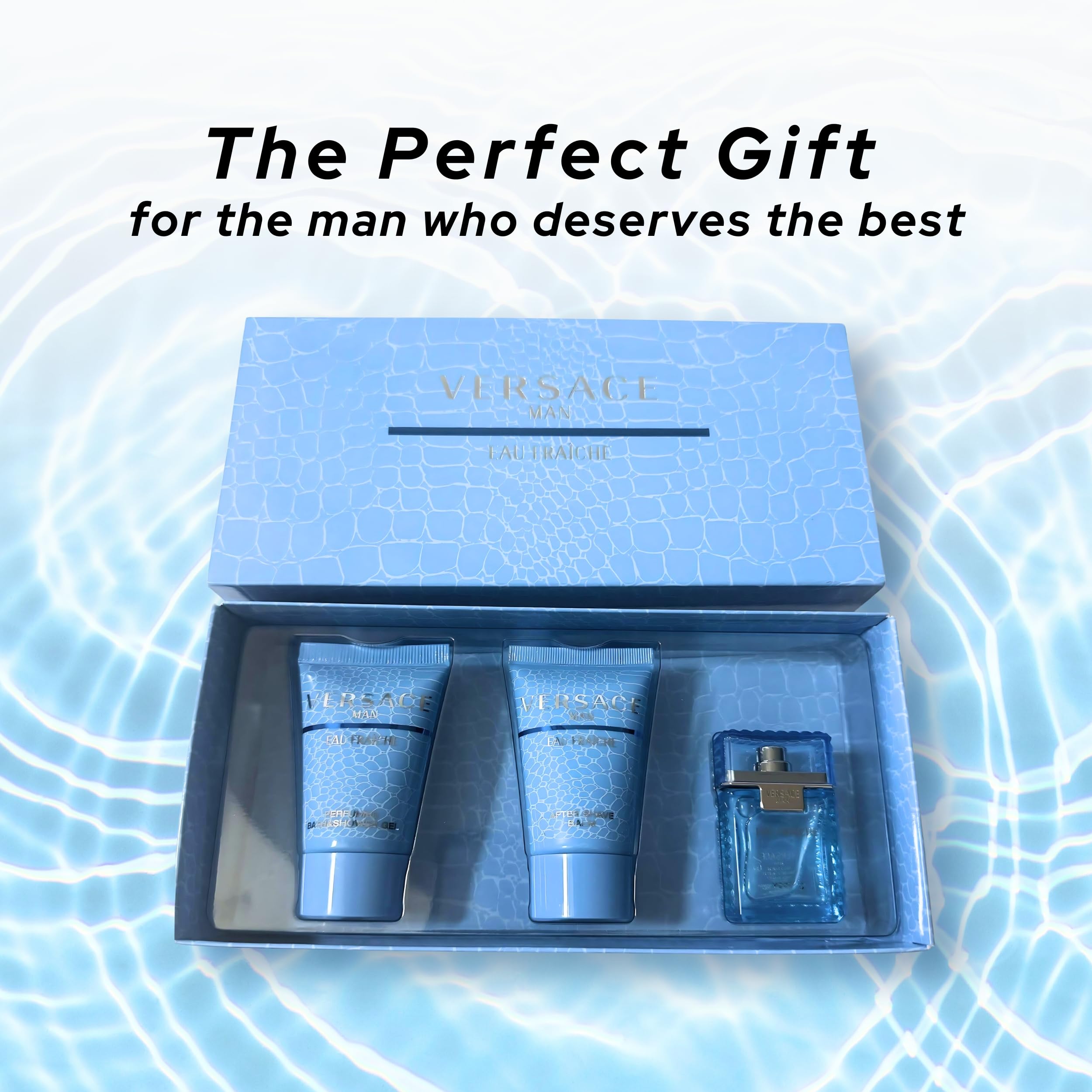 Versace Eau Fraiche by Versace for Men Miniature Set - EDT 0.17oz